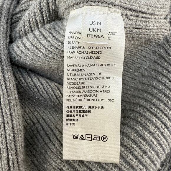 Free People Sweater Women's M Grey Easy Street Oversized Tunic Winter Cozy - Picture 7 of 10